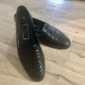 Bragano- Elegant Black Woven Loafers for Men 11